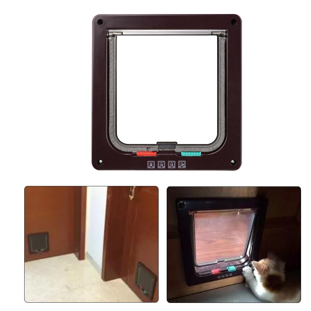 Electromagnetic Big Cat Small Dog Mate Pet Door Flap Exit 4-Way Locking L PS068