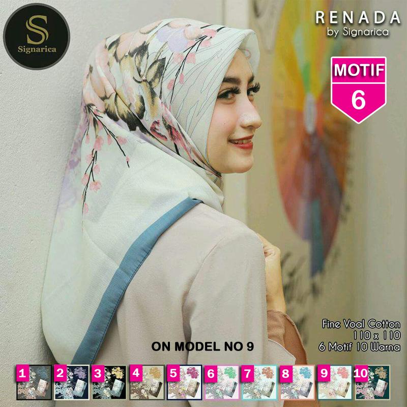 Hijab Segi Empat RENADA 6 By SIGNARICA - Jilbab kerudung MOTIF