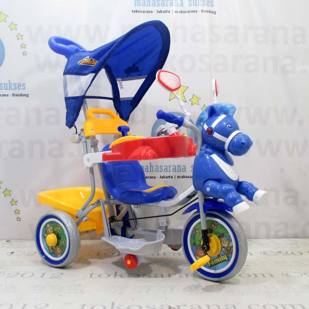 Jabodetabek Go-Send Family F9231T Musik Dobel Kuda & Pesawat Sepeda Roda Tiga