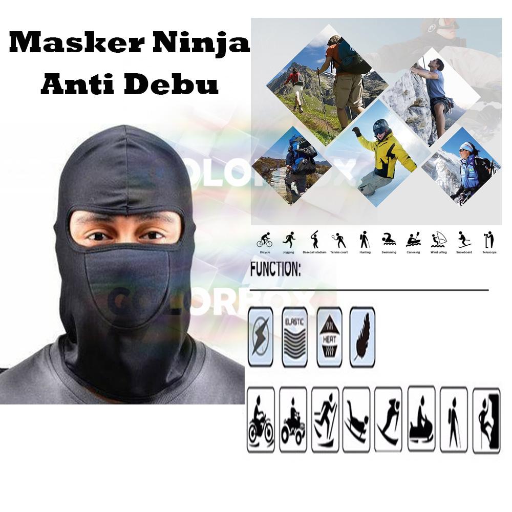 MR Masker Ninja Full Face Sarung Kepala Helm Untuk Pengendara Motor / Masker Motor Sarung Kepala