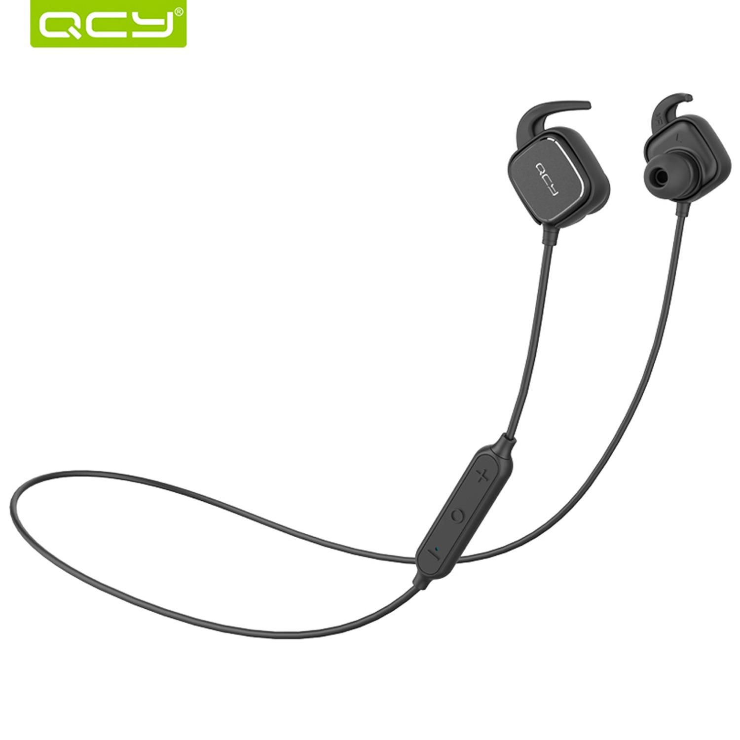 QCY QY12 Bluetooth Earphones Sport Wireless Earphones Magnet Switch Earbuds With Mic Noise Cancelling Earbud For Iphone Samsung Xiaomi Oppo Huawei Vivo Phone
