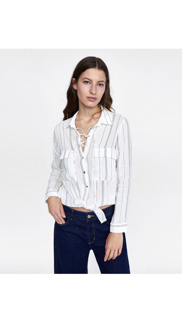 Blouse Kemeja Branded Zara Original Not Chanel Balenciaga HNM Gap
