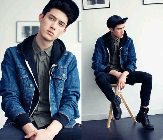 DISKON JAKET JEANS HOODIE / JAKET LEVI'S ARIEL BIRU TUA / JAKET HOODIE LEVIS ARIEL BLUE WASH