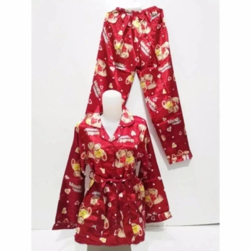 bang janu olshop baju tidur wanita PP stile kimono merah