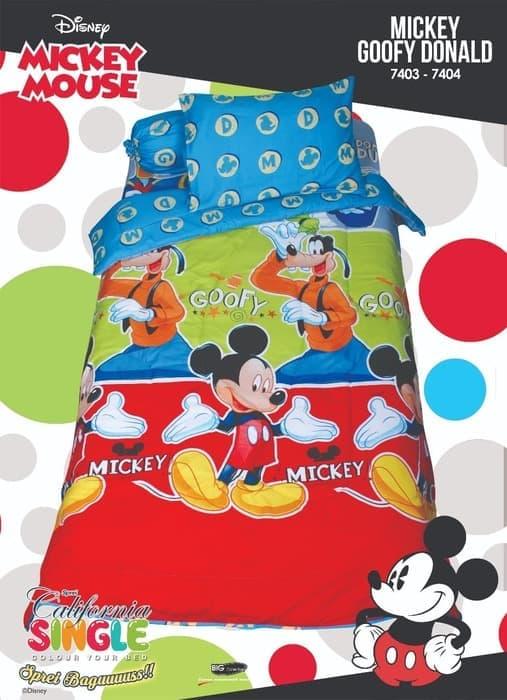 BEDCOVER SET CALIFORNIA MICKEY GOOFY DONALD SINGLE 120 No.3 BCS DISNEY Exclusive