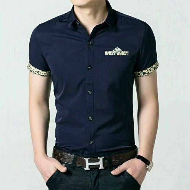 jktcollection kemeja formal SLIM FIT 4 warna/kemeja ARDAN BATIK/Kemeja kantor/atasan pria/HEM kemeja kerja
