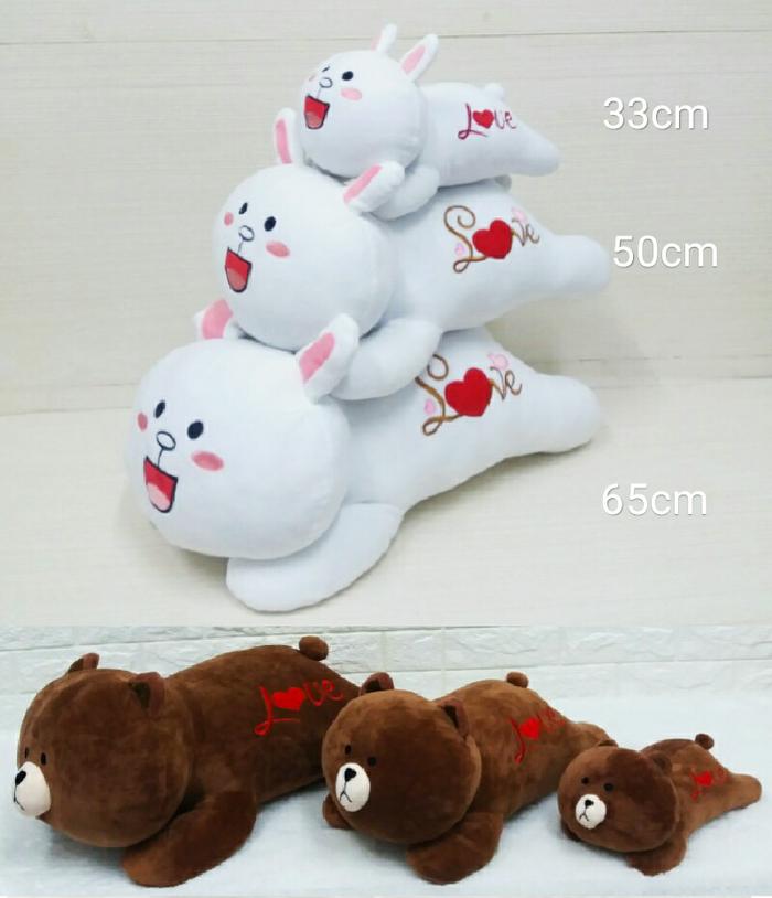 Boneka line brown cony 65cm souvenir kado ultah