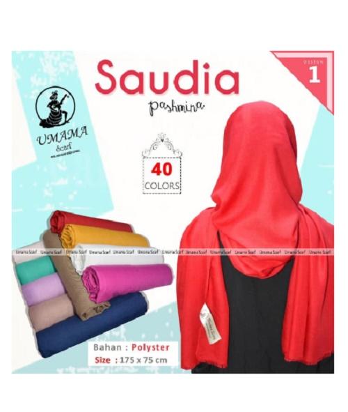 Pashmina Saudia Umama - Kerudung Pashmina - Jilbab Pashmina - Pashmina Polos - Hijab Polos - Hijab Pashmina