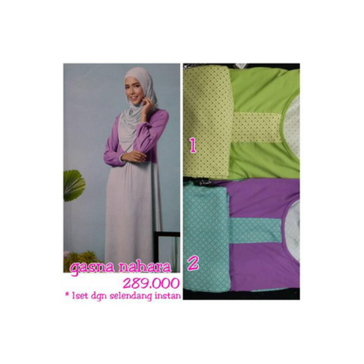 Gamis Gasna Nahara Elzatta Asli Original Koleksi Busana Muslim Terbaru