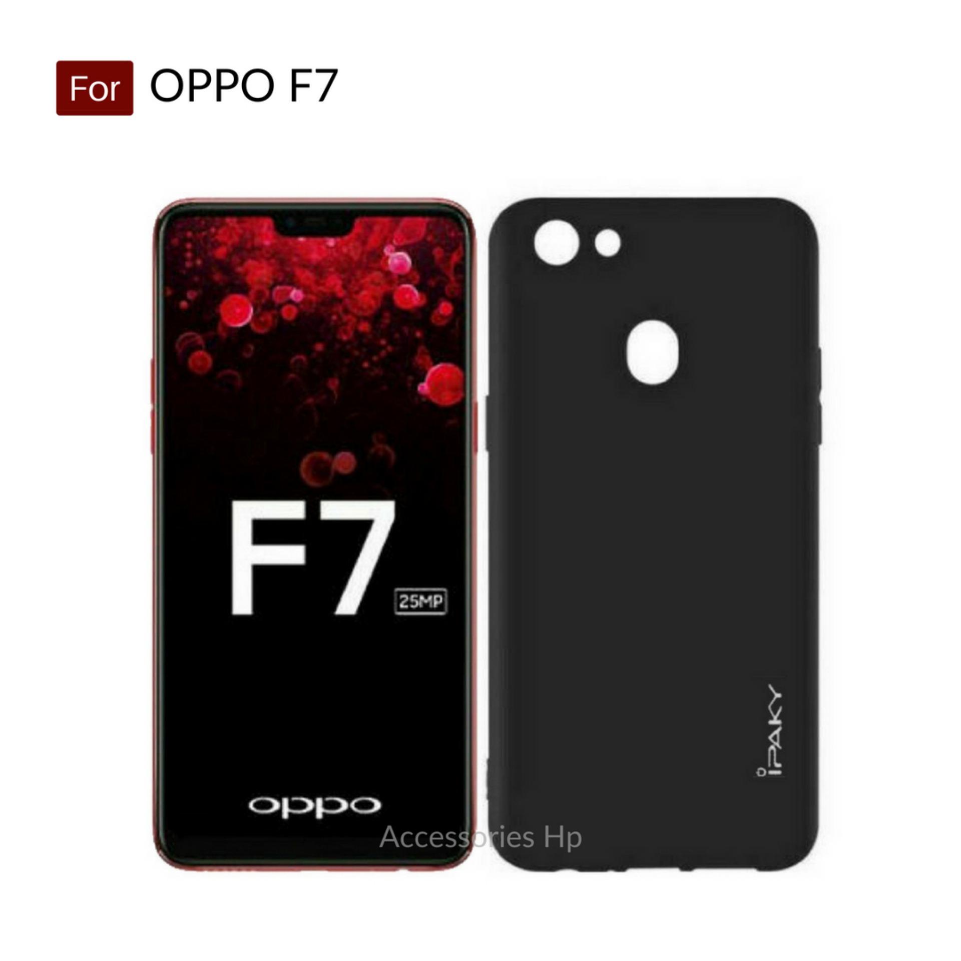 Accessories Hp iPaky Super Slim Matte Anti Fingerprint Hybrid Case for Oppo F7 - Black