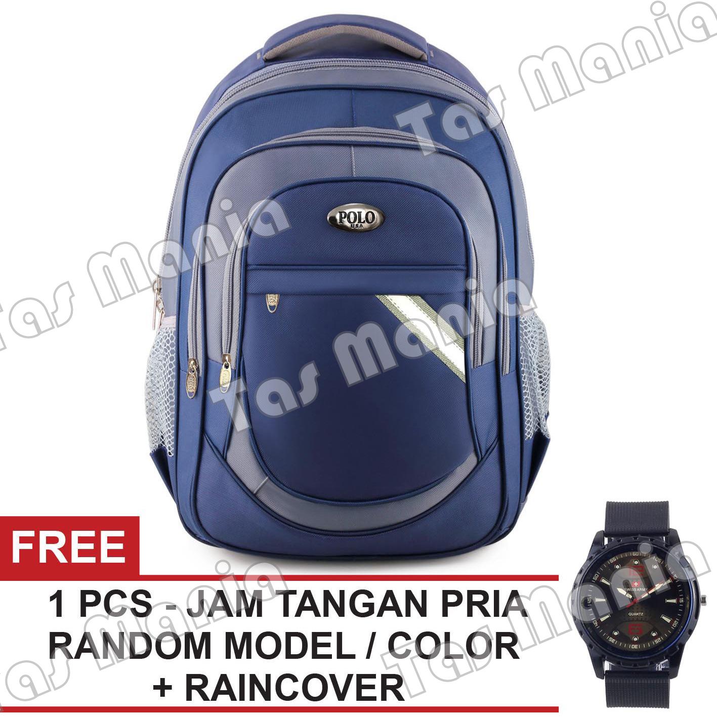 Tas Ransel Pria Polo USA Axiator CLR Dailypack Tas Laptop Backpack + FREE Raincover Promo Diskon Import Kulit Polo Classic Milano Real Polo Power Original Alto Eiger Bodypack Consina Xiaomi Asus Palazzo Polo Team Tas Kuliah Termurah Terlaris Best Seller