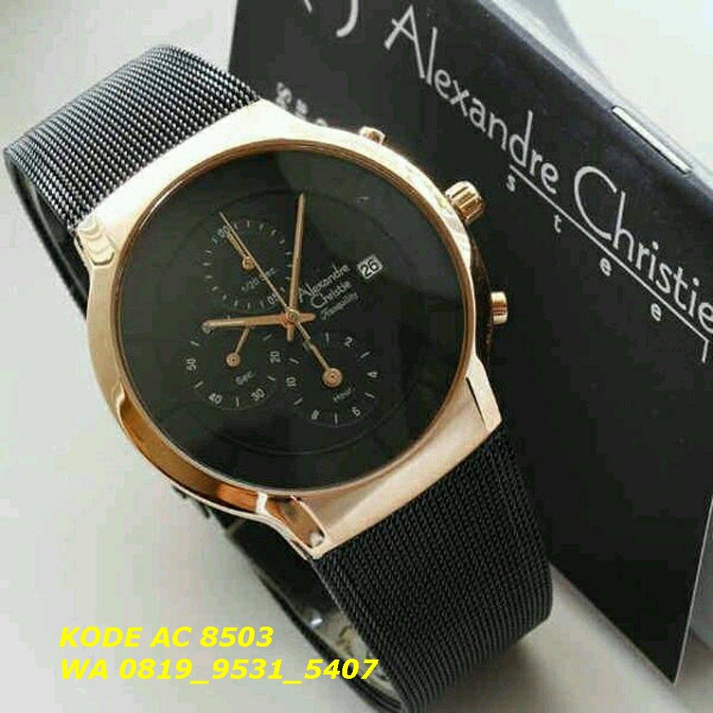 Alexandre Christie Jam Tangan Wanita 8503 Hitam rosegold