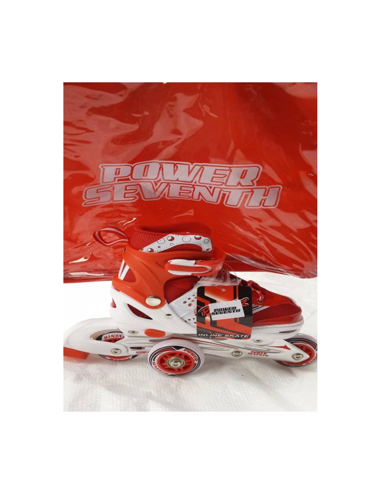 Jual Sepatu Roda/ Inline Skate Jahit Bajaj Power Seventh Merah Unik