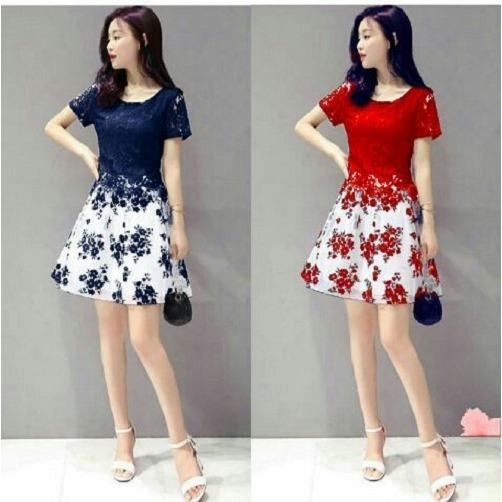 Nv Midi Dress Lengan Pendek Brukat / Dress Kaos Wanita / Dress T-shirt Wanita / Gaun Kaos Wanita / Dress Santai / Gaun Remaja/ Gaun Kasual / Dress Casual Wanita / Dress Murah / Dress Gaul / Dress Modern / Gaun Murah / Gaun Modern / Aqua / Momon