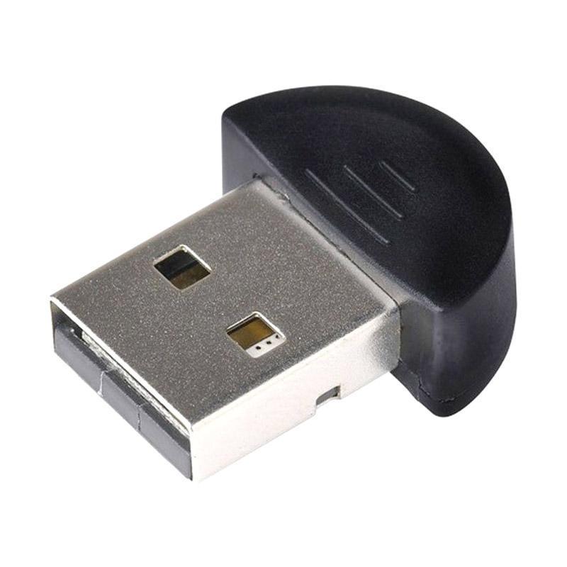 Dongle Mini Bluetooth Portable Wireless USB Adapter For PC/Laptop/Notebook/Headset/Printer - Hitam