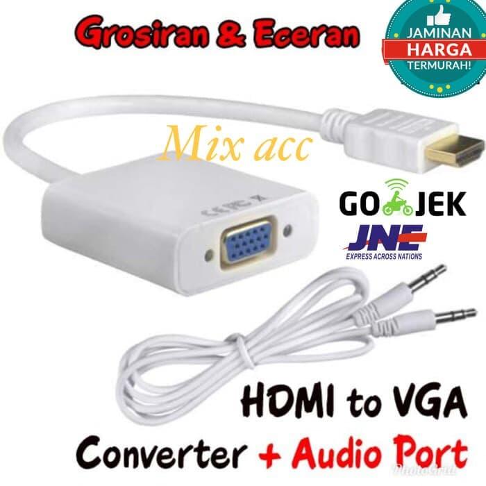 Hdmi to vga + audio cabel - Hitam
