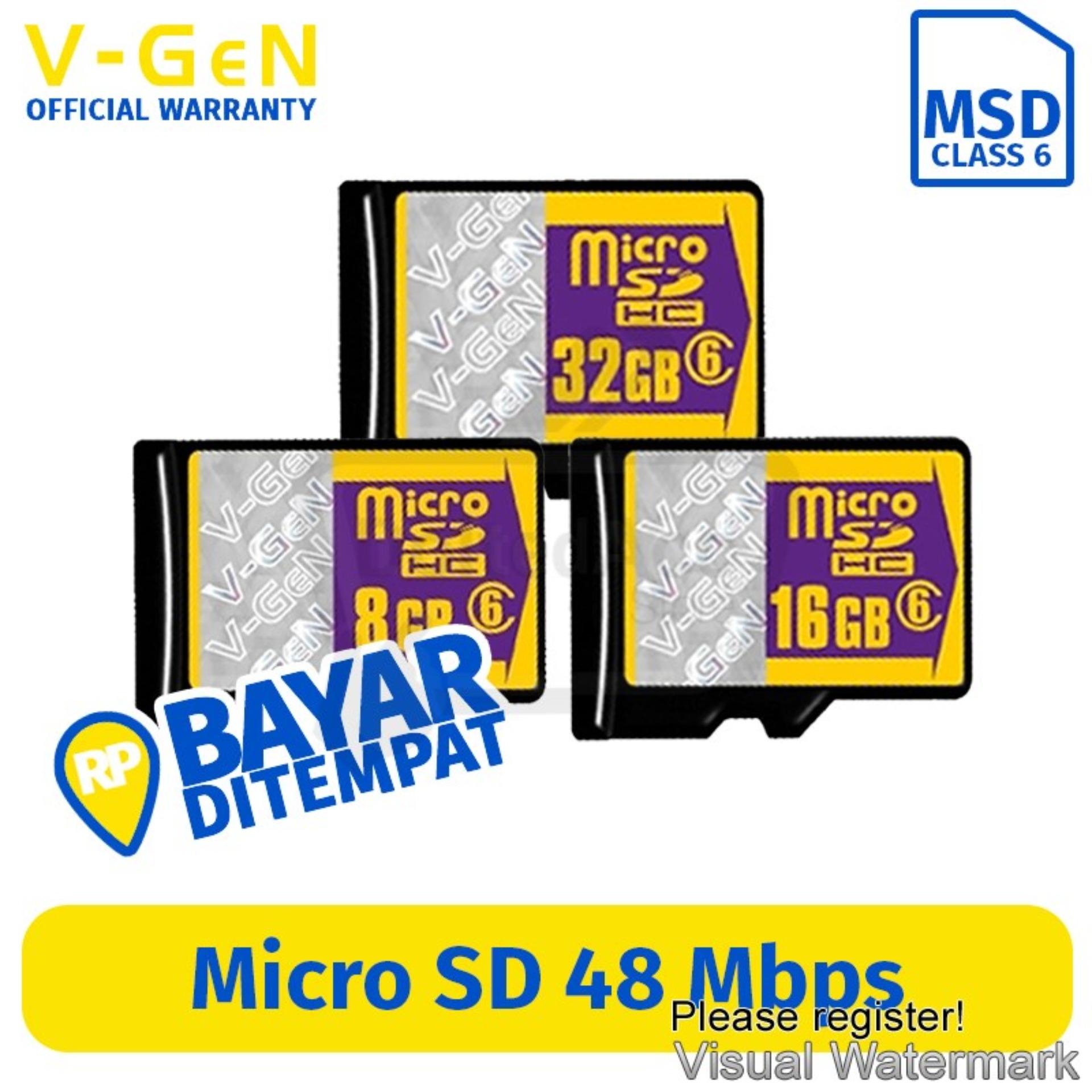 V-Gen Micro SD 8GB/16GB/32GB Memory Card Class 6
