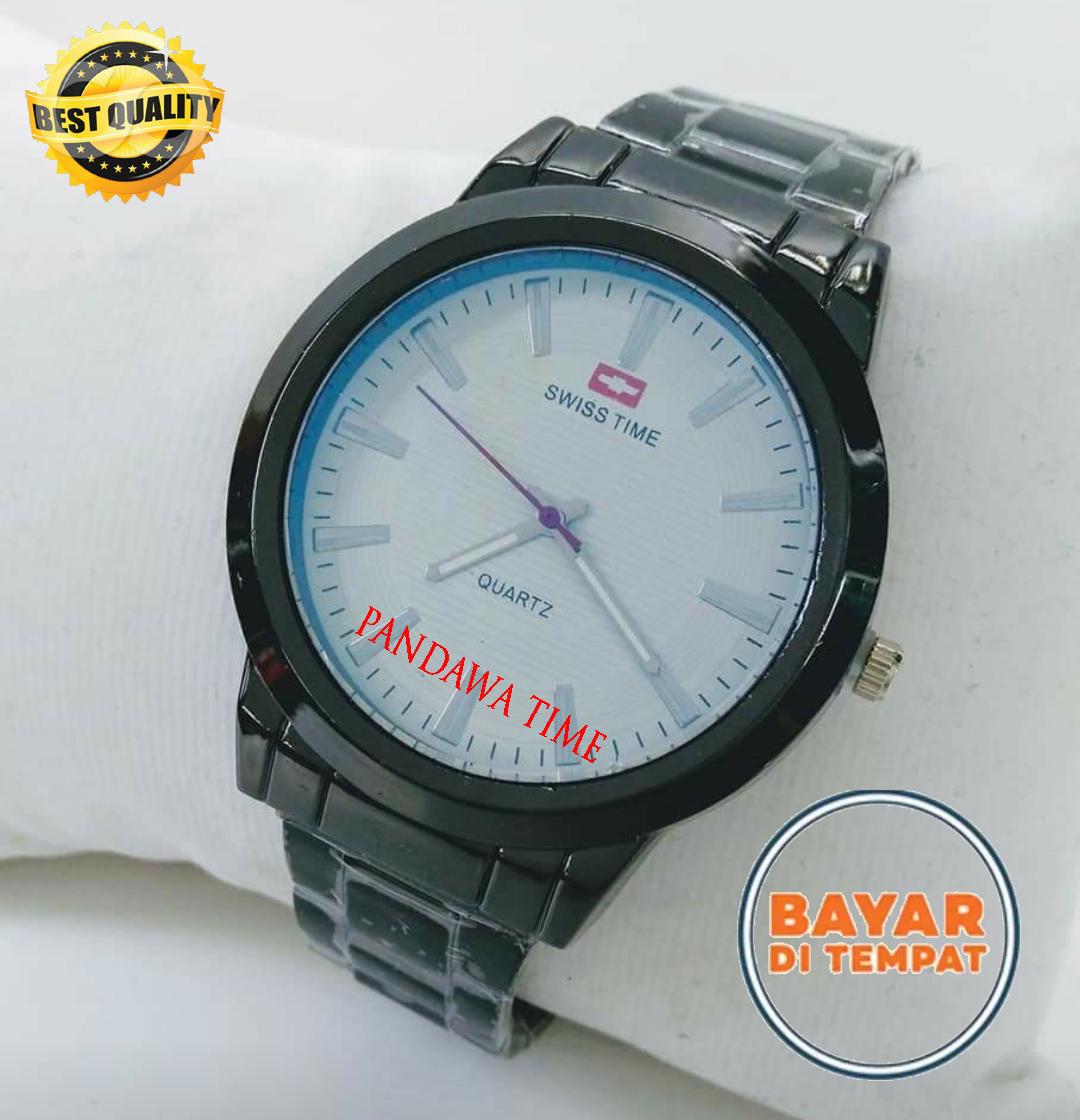 Swiss Army - Jam Tangan Fashion Pria - Tali Rantai Stainless Steel - New Edition