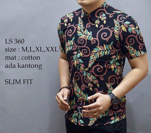 KEMEJA BATIK PRIA SLIM FIT / BAJU BATIK PRIA SLIM FIT LS360