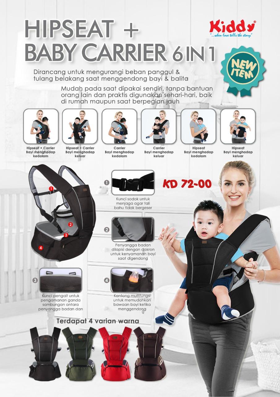 Gendongan hipseat baby carrier 6in1