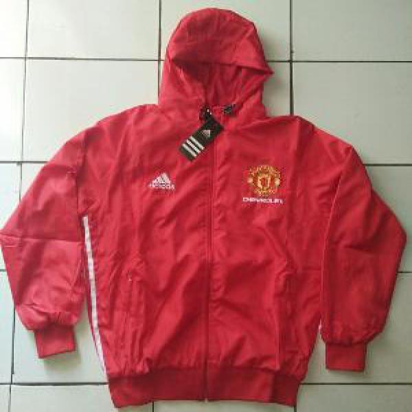 Jaket Parasut Bolak Balik MU Merah