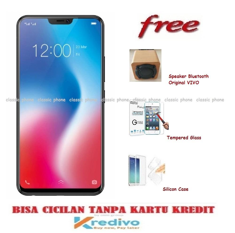 VIVO V9 [4/64GB] + Speaker Bluetooth Original VIVO, Tempered Glass, Silicon Case