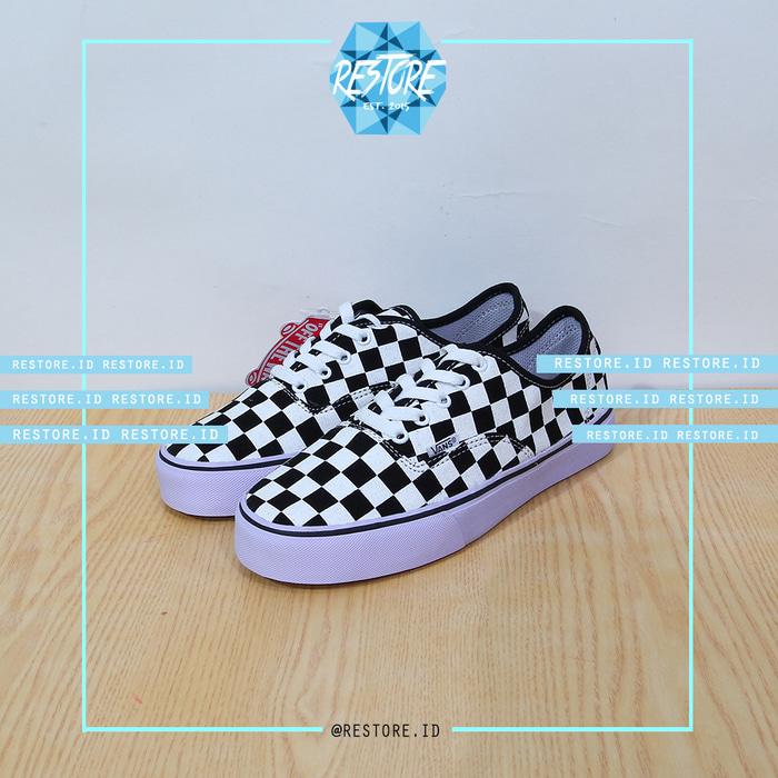 HOT PROMO!!! SEPATU VANS CHECKER BOARD / CATUR (DT) / WHITE / PUTIH - jIwDua