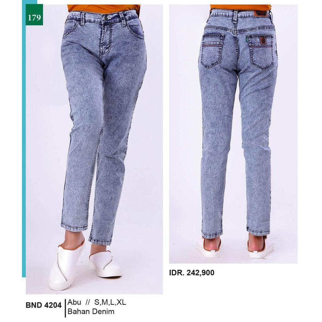 Promo Murah Celana Jeans / Denim Panjang Wanita - BND 4204 Garsel
