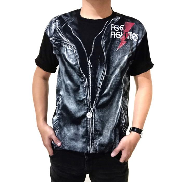BAJU KAOS GAMBAR JAKET DENIM 3D