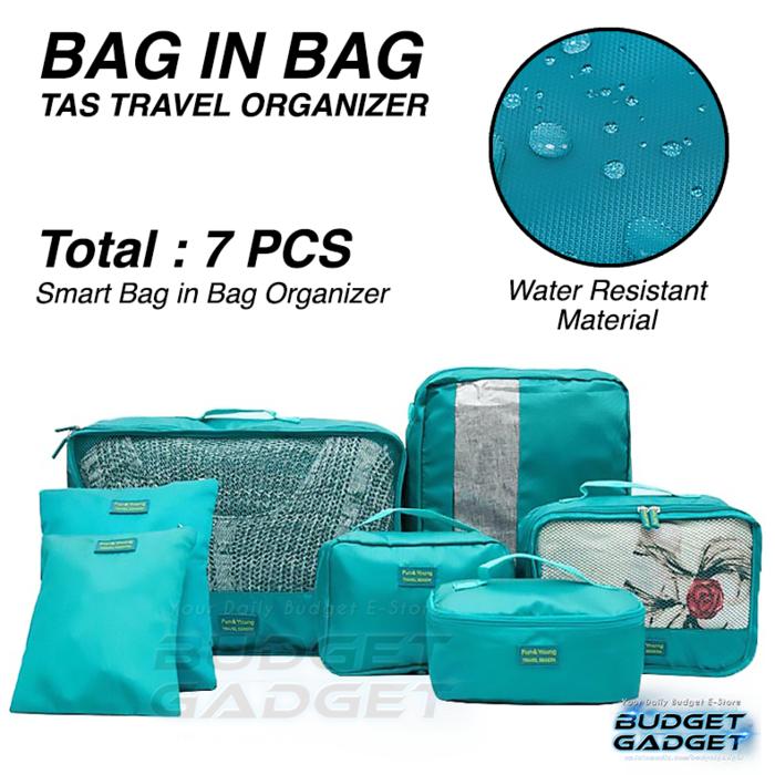 Tas Travel Organizer Bag In Bag 7 In 1 - Tas Penyimpanan