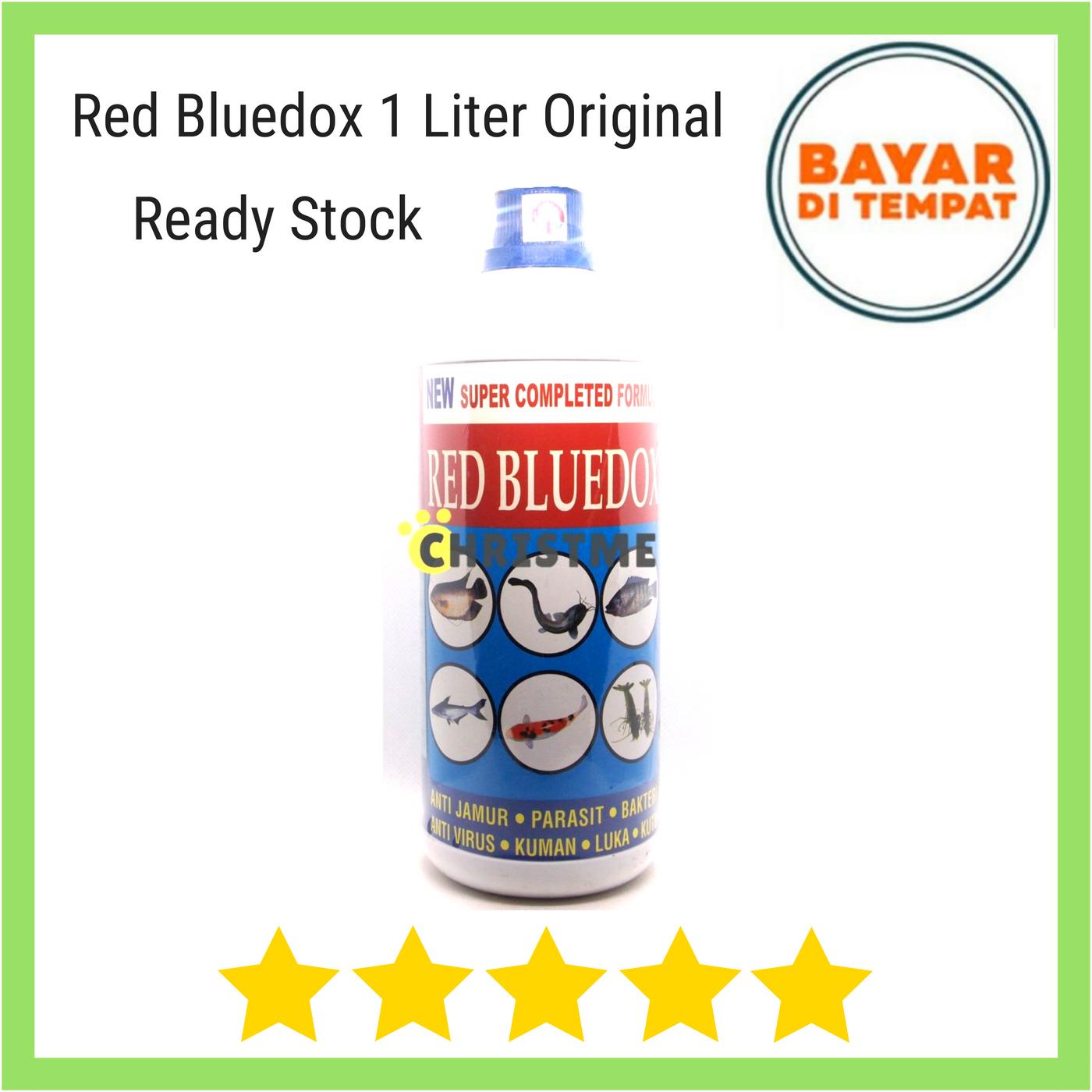 Red Bluedox 1 Liter  Original - Anti Jamur, Parasit, Bakteri, Kuman, Luka, Kutu pada Ikan