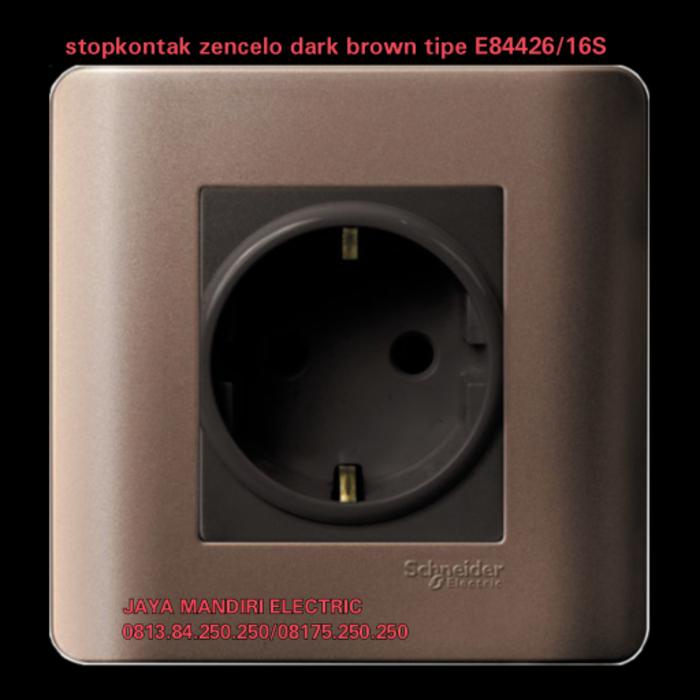 Stop Kontak Zencelo Scneider Darkbrown