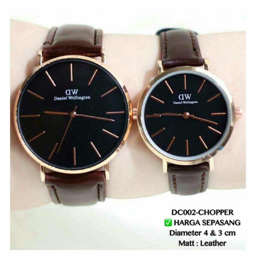 Jam Tangan Couple Daniel Wellington strap kulit