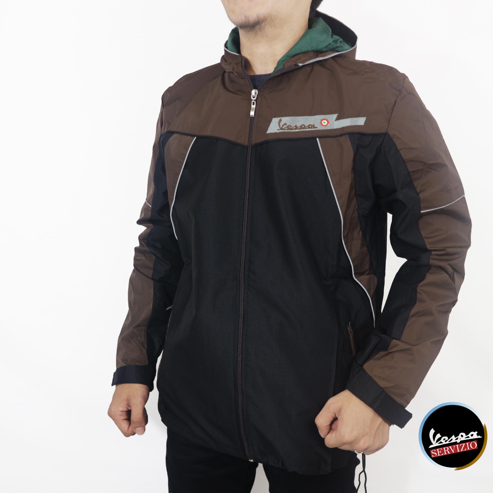 SG Store JAKET PARASUT PRIA VESPA KOMBINASI