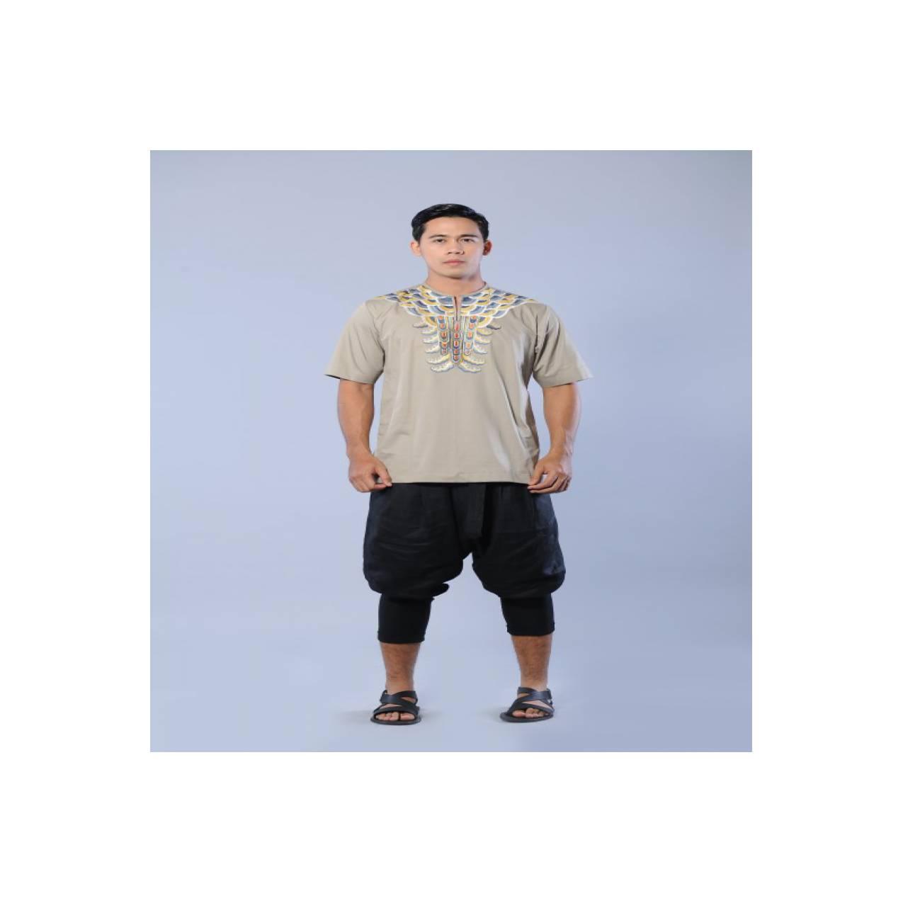 baju koko lengan pendek modern bordir mewah preview itang yunasz