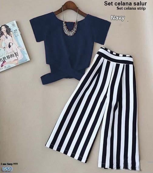GSD Setelan Baju Dan Celana / Blus Cewek / Baju Wanita / Celana Panjang / St Celana Salur GSD Setelan Baju Dan Celana / Blus Cewek / Baju Wanita / Celana Panjang / St Celana Salur