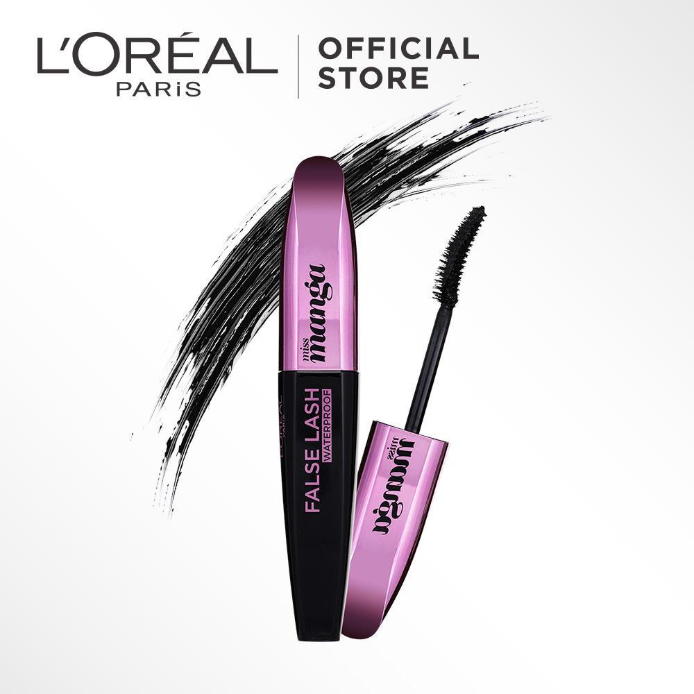 L'Oreal Paris False Lash Miss Manga Mascara - by L'Oreal Paris Makeup | Maskara Loreal Hitam Padat / Compact Powder Lentik Tebal Waterproof Tahan Air