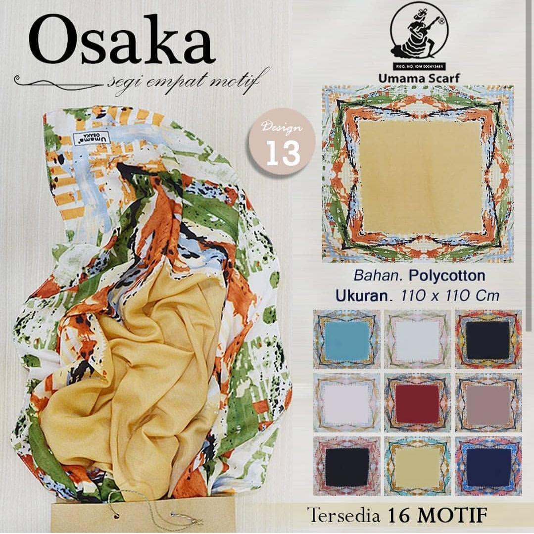 Hijab Segi Empat Motif Abstrak Umama scraf / Jilbab Segi Empat Motif / Kerudung Segi Empat Motif /Hijab Segi Empat Umama scarf osaka