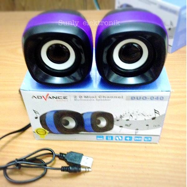 speaker multimedia advance duo 040 / speaker mini computer laptop hp
