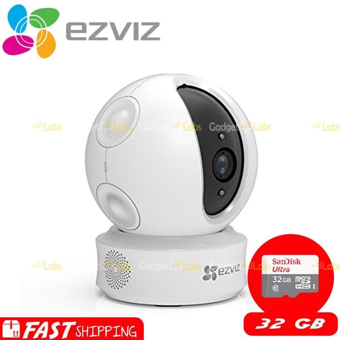 Ezviz C6C / ez360 Dome 720P Smart CCTV IP Camera Bundle SanDsik 32GB