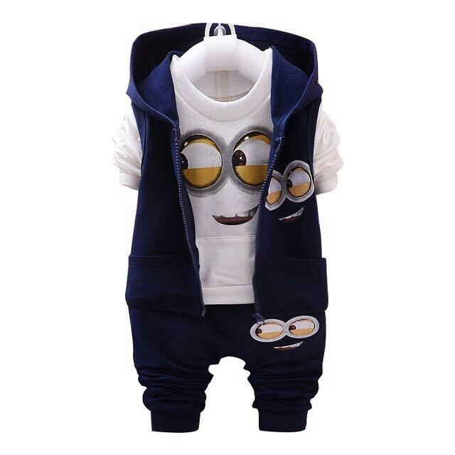 Fashionshop Setelan Baju Anak dan Celana Panjang Anak Mion / Baju Anak Cowo/ Setelan Anak Laki-laki / Setelan Sweater Anak Laki-laki/ Stelan Anak Cowok/ Baju Anak Cowok / Celana Panjang Anak Laki-laki / Pakaian Anak Cowo / Owl