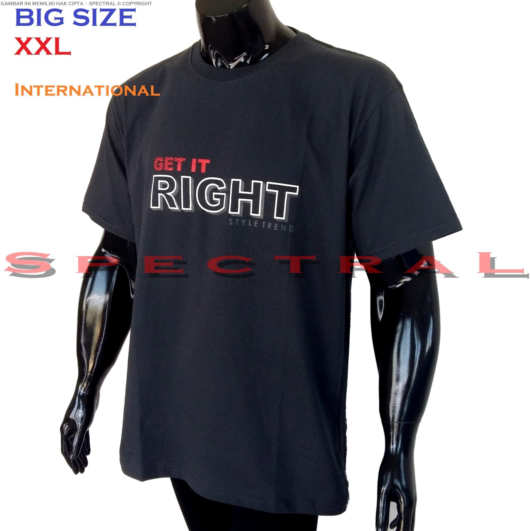 Spectral – BIG SIZE XXL INTERNATIONAL 100{55e037da9a70d2f692182bf73e9ad7c46940d20c7297ef2687c837f7bdb7b002} Soft Cotton Combed Kaos Distro Jumbo BIGSIZE T-Shirt Fashion Ukuran Besar Polos Celana Atasan Pria Wanita Katun Bapak Orang Tua Gemuk Gendut Lengan Simple Sport Casual 2L 2XL Baju Cowo Cewe Pakaian Terbaru