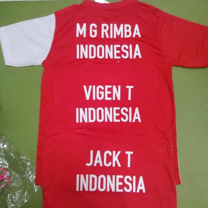 HARGA PROMO!!! PRESS BAJU Badminton / Bulutangkis (Nama + Nama Team) - MpnjYd