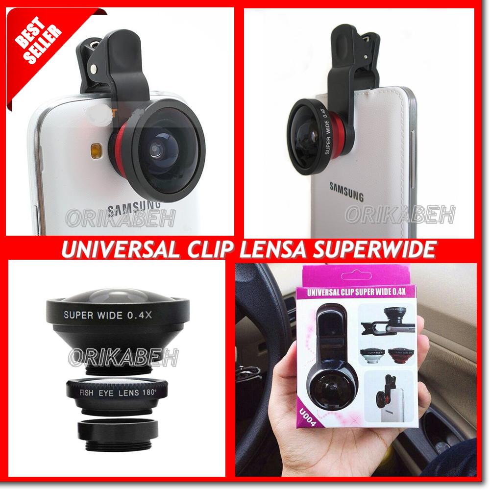 Lensa Super Wide 0.4x / Lensa Superwide 0.4x For Universal Smartphone Warna Acak (