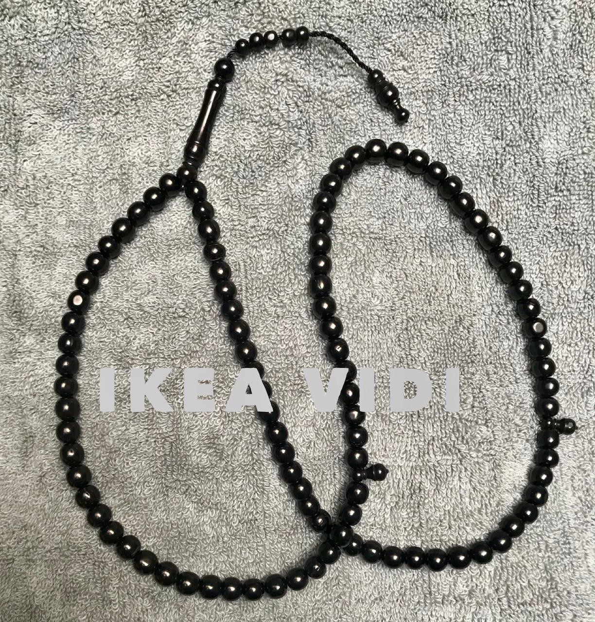 Tasbih Kokka 99 Butir Diameter 7mm Hitam - Kaukah Kaokah Kaoka Koka