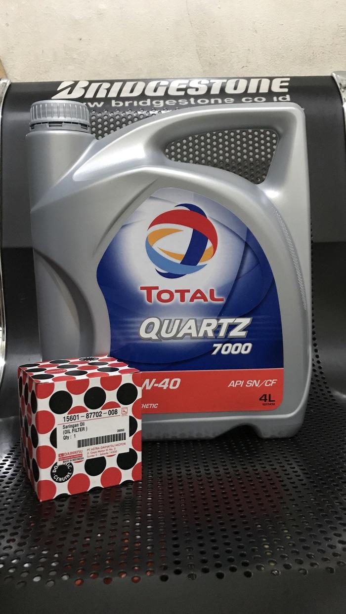 PAKET GANTI OLI MOBIL AVANZA AGYA CALYA AYLA XENIA PLUS OIL FILTER