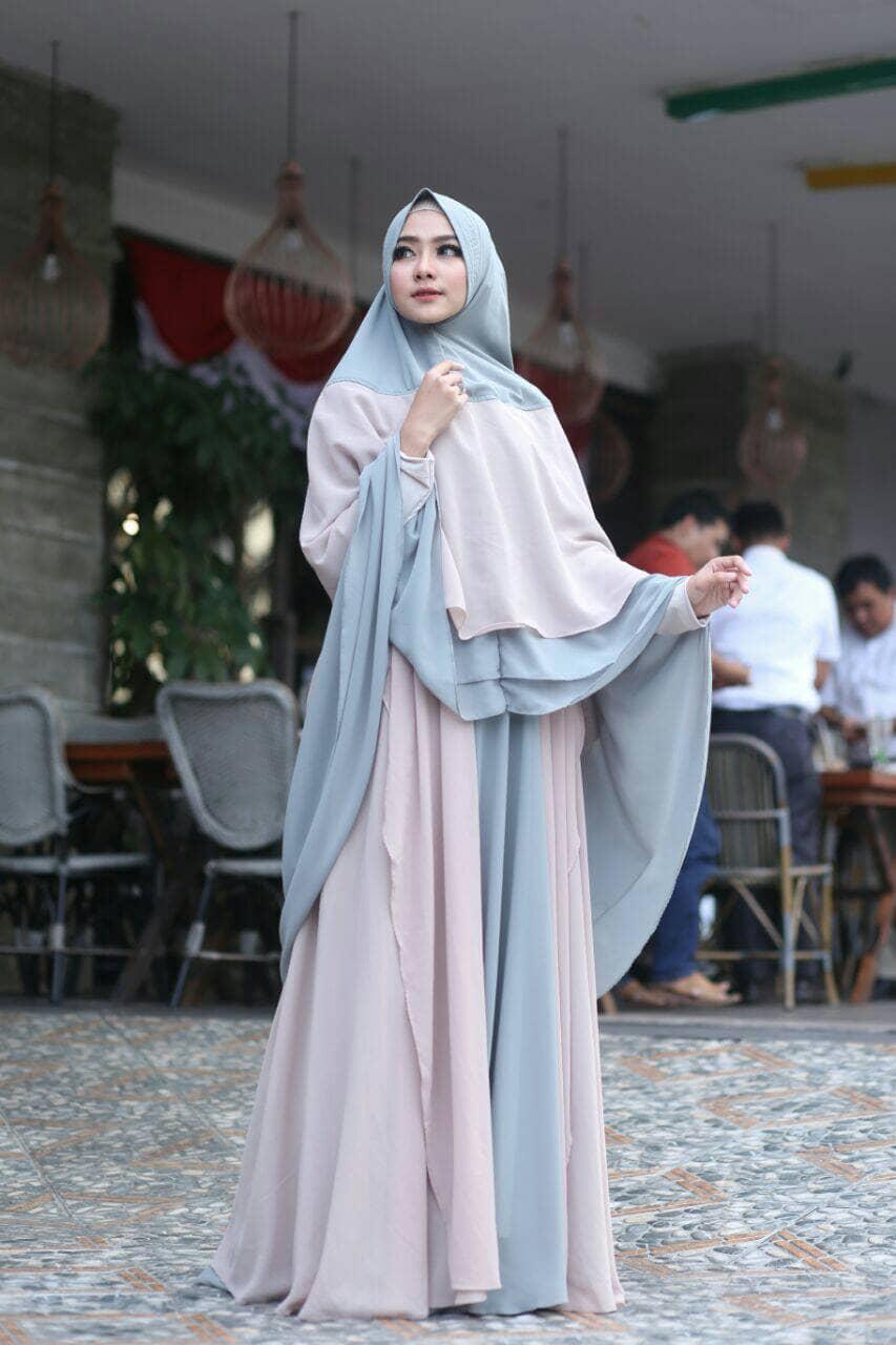 gamis syari khazanah fit jumbo by ummah. hijab jilbab haji umrah