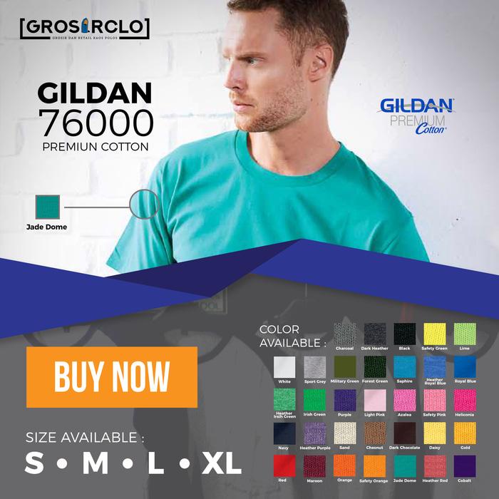 kaos polos gildan premium original murah jakarta