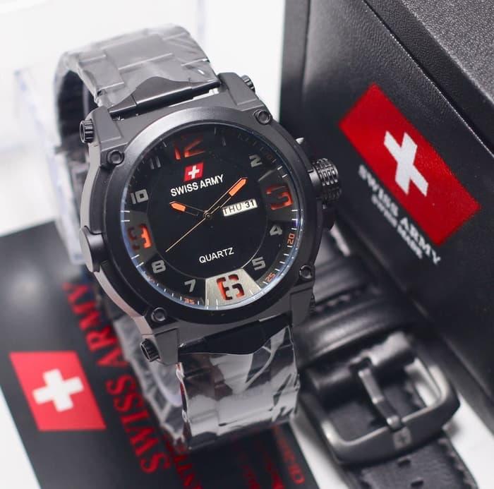HOT PROMO Jam Tangan Pria Swiss Army Tanggal Hari Paket ( Diesel Rolex Tissot ) /SALE