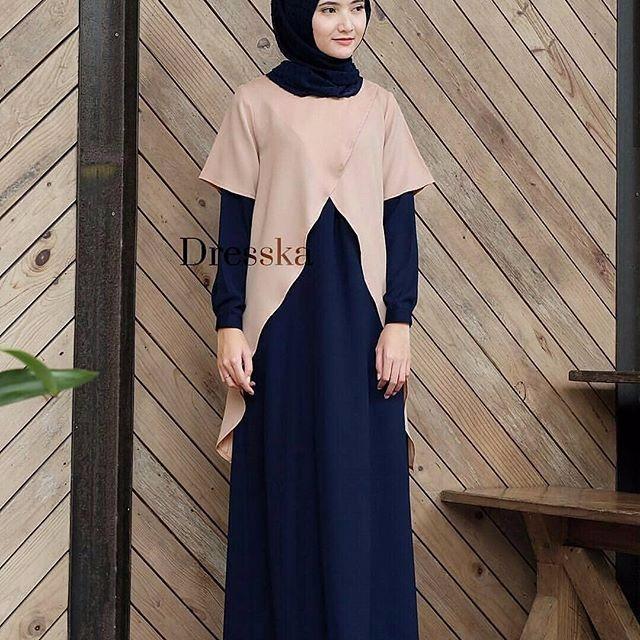 Baju Wanita Baju Gamis Baju Muslim Dresska Maxi 2in1